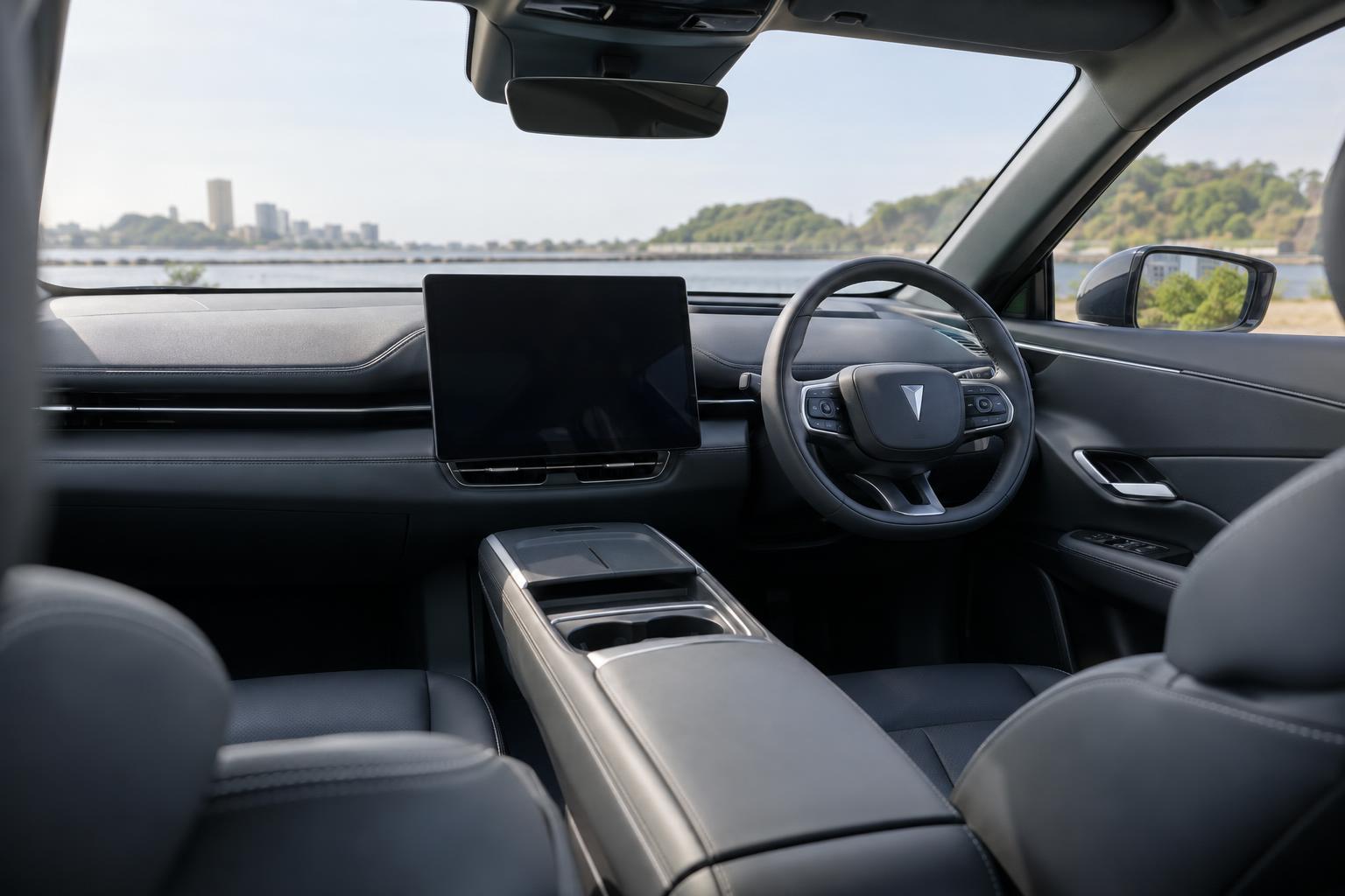 View of the production DEEPAL S05 front cabin and dashboard.