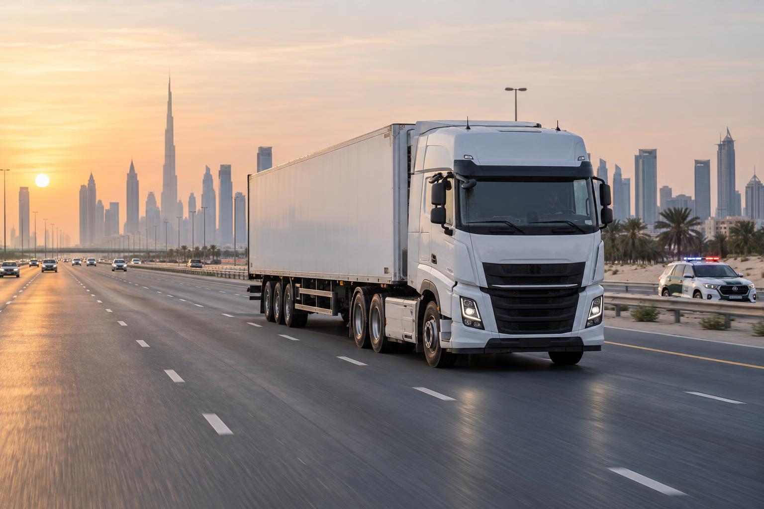 Dubai's RTA and Police Confirm New Truck Movement Restrictions From October 1, 2026